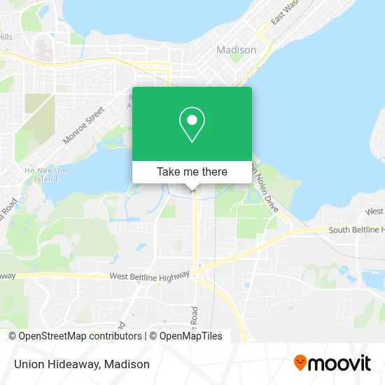 Union Hideaway map
