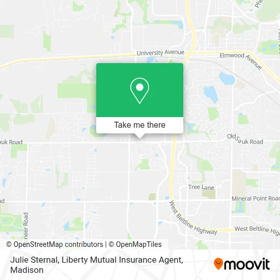 Julie Sternal, Liberty Mutual Insurance Agent map