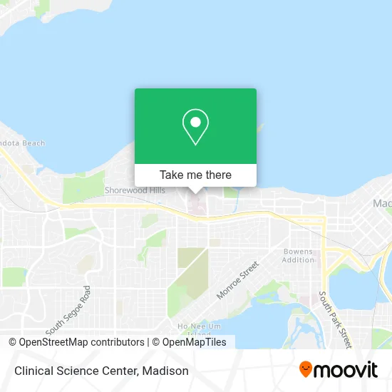 Clinical Science Center map