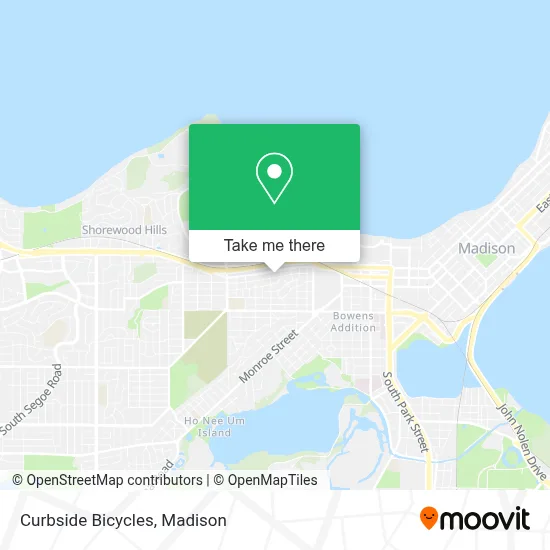 Curbside Bicycles map