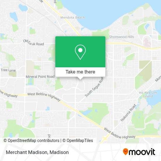 Merchant Madison map