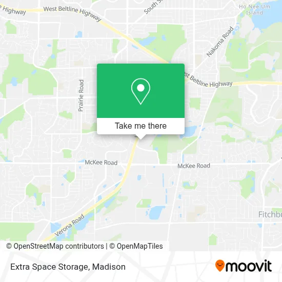 Extra Space Storage map