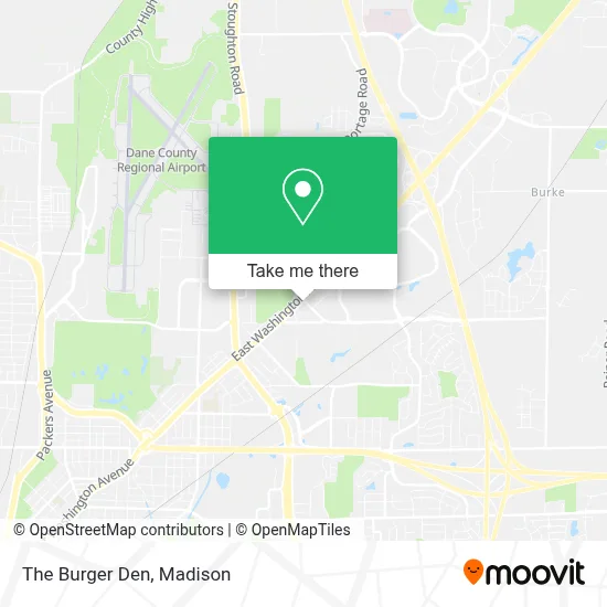 The Burger Den map