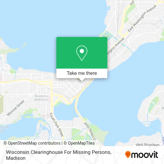 Wisconsin Clearinghouse For Missing Persons map