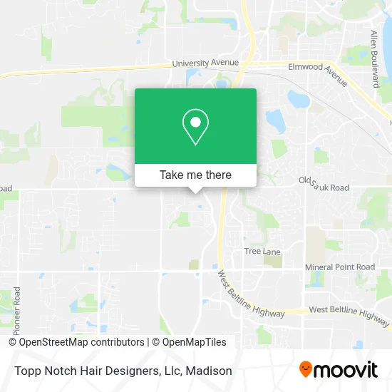 Topp Notch Hair Designers, Llc map