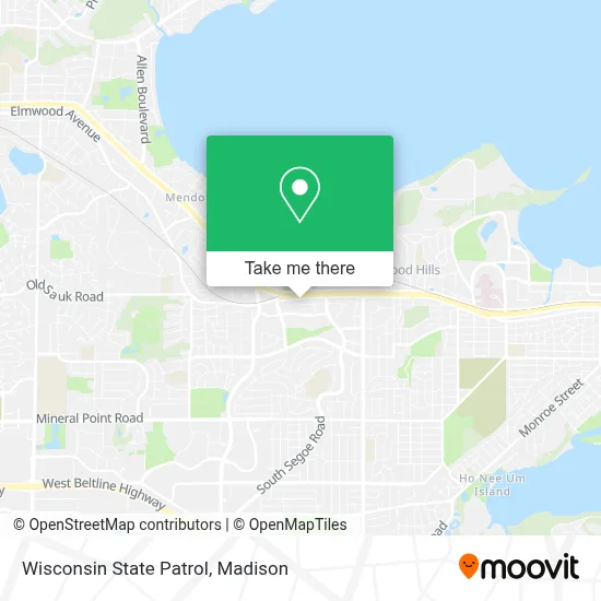 Wisconsin State Patrol map