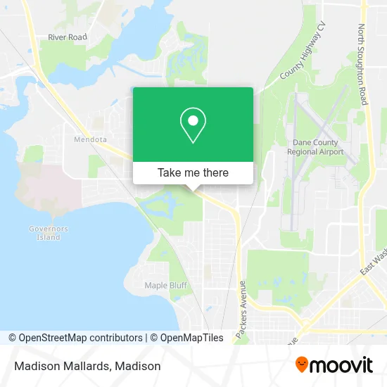 Madison Mallards map