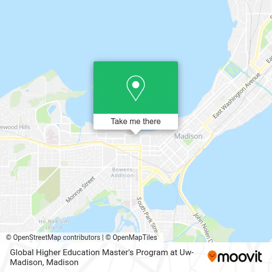 Global Higher Education Master's Program at Uw-Madison map