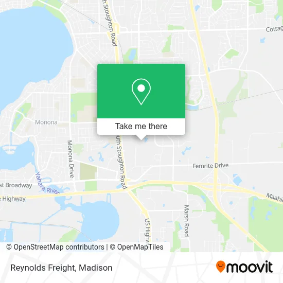 Reynolds Freight map