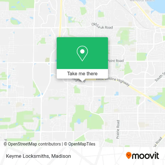 Mapa de Keyme Locksmiths