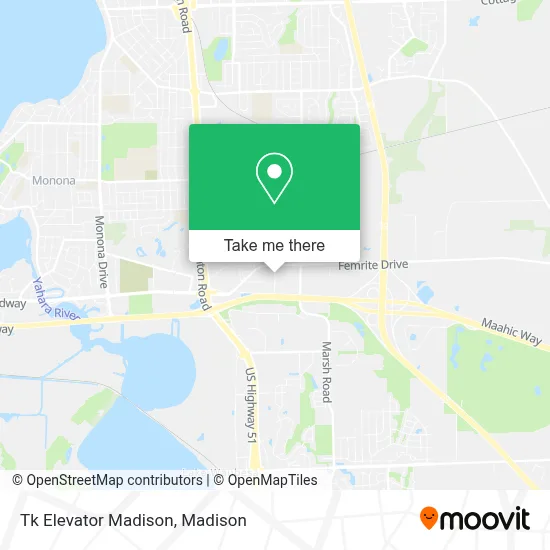 Tk Elevator Madison map