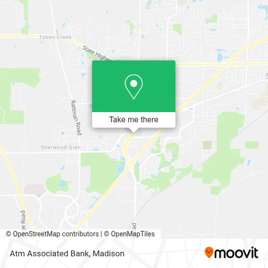 Atm Associated Bank map