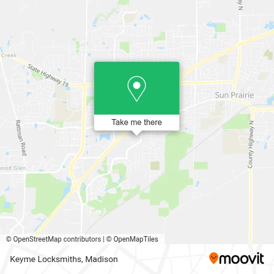Keyme Locksmiths map