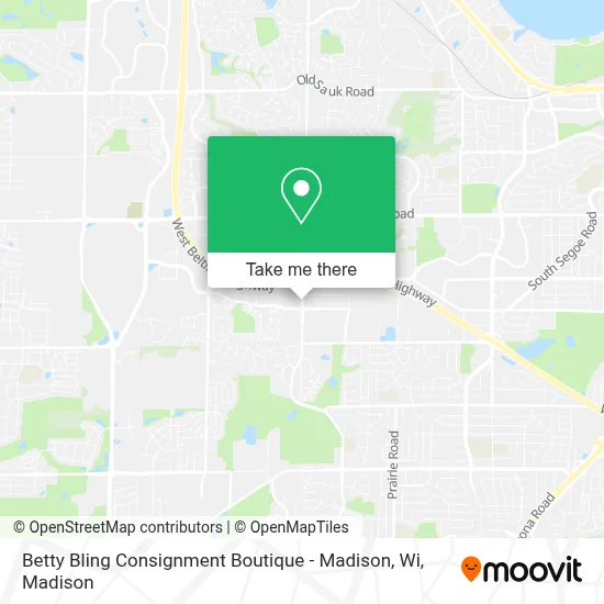 Betty Bling Consignment Boutique - Madison, Wi map