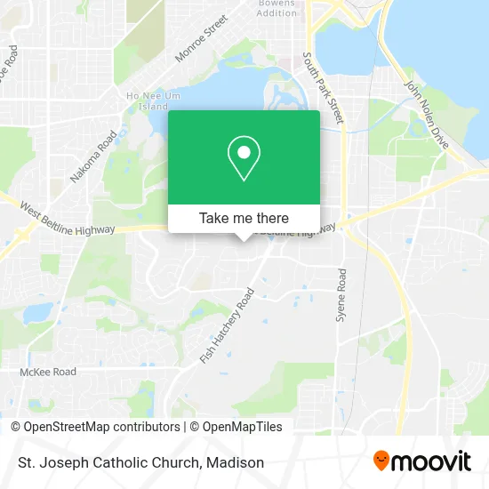 St. Joseph Catholic Church map