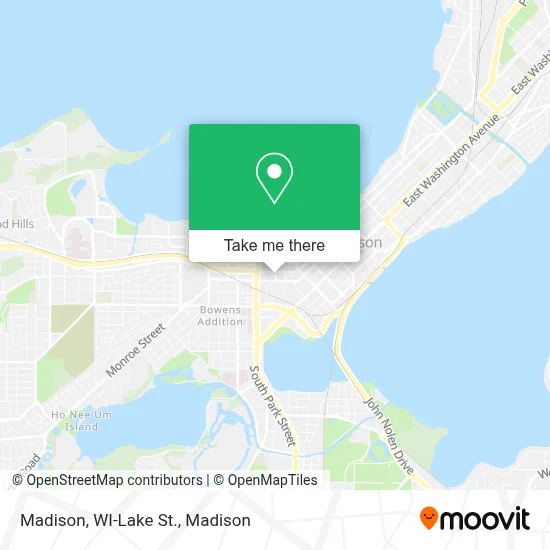 Madison, WI-Lake St. map