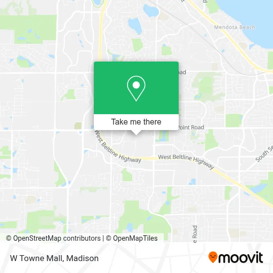 W Towne Mall map
