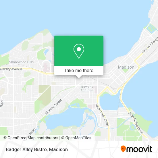 Mapa de Badger Alley Bistro