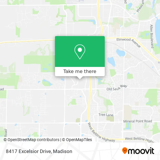 8417 Excelsior Drive map