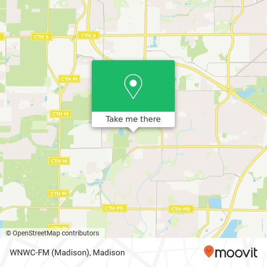 WNWC-FM (Madison) map