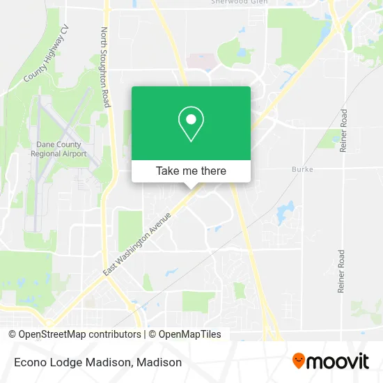 Econo Lodge Madison map