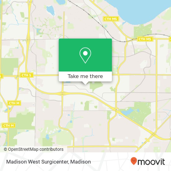 Madison West Surgicenter map