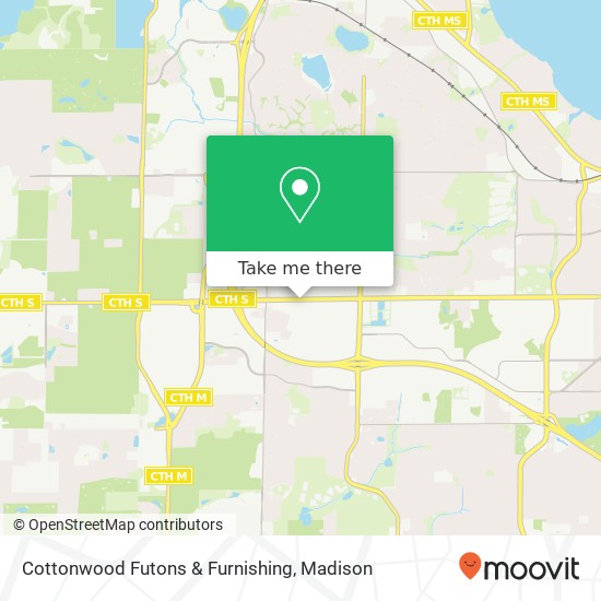 Mapa de Cottonwood Futons & Furnishing