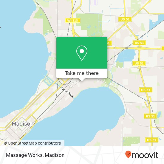 Massage Works map