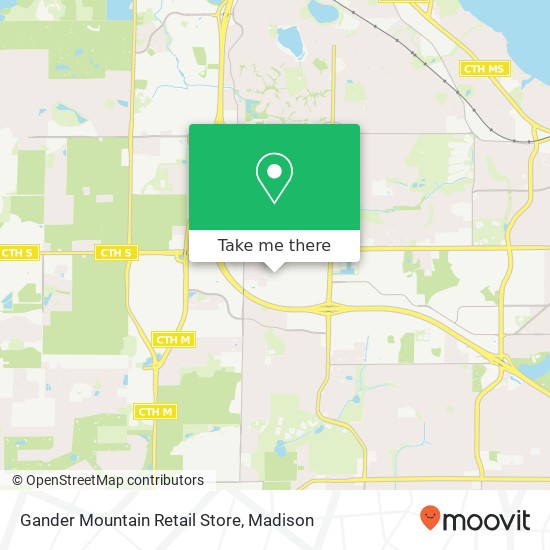 Mapa de Gander Mountain Retail Store