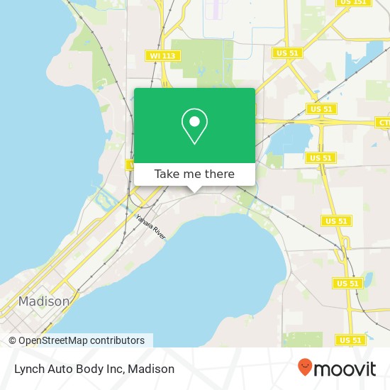 Lynch Auto Body Inc map