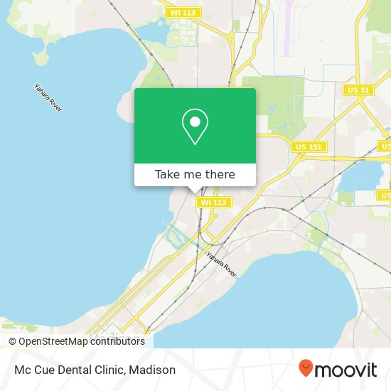 Mapa de Mc Cue Dental Clinic