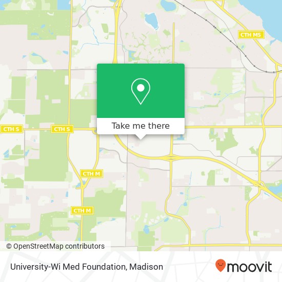 Mapa de University-Wi Med Foundation