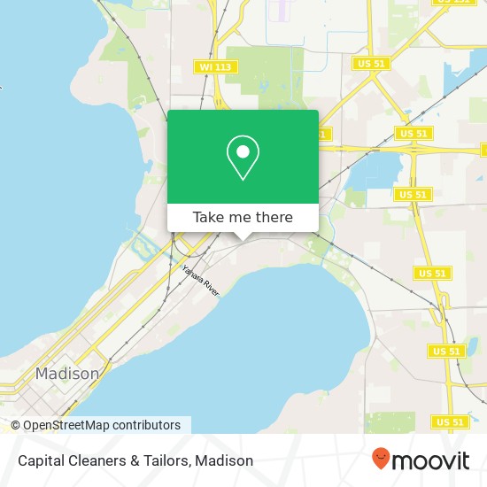 Capital Cleaners & Tailors map
