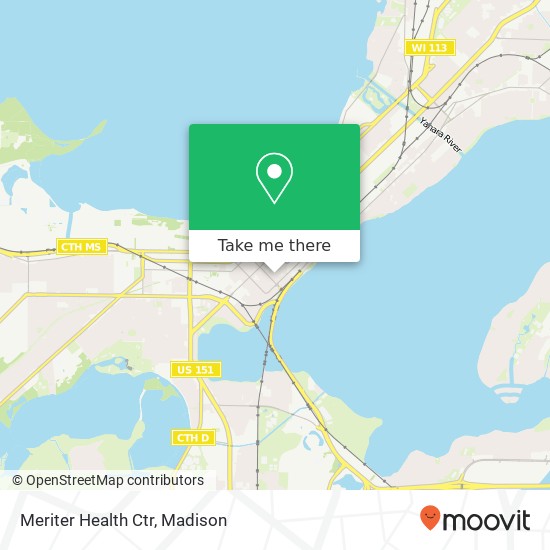 Meriter Health Ctr map