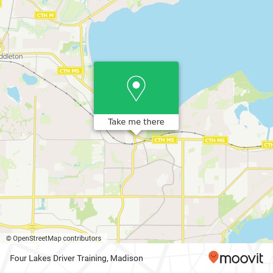 Mapa de Four Lakes Driver Training