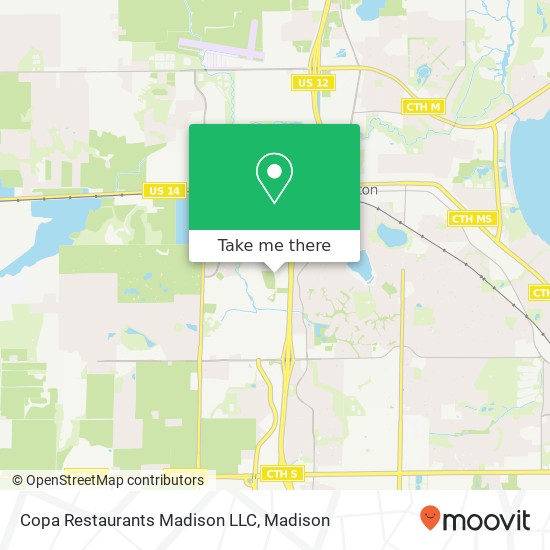 Copa Restaurants Madison LLC map