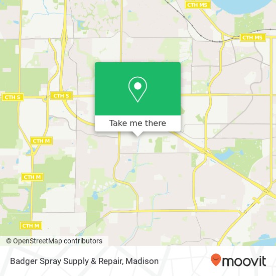 Mapa de Badger Spray Supply & Repair