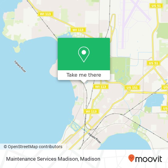 Maintenance Services Madison map