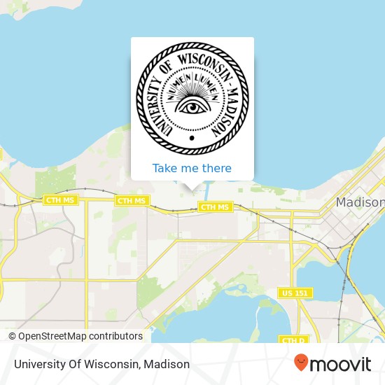 University Of Wisconsin map