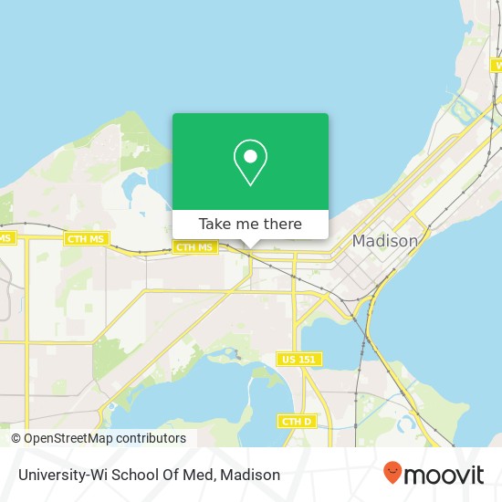Mapa de University-Wi School Of Med