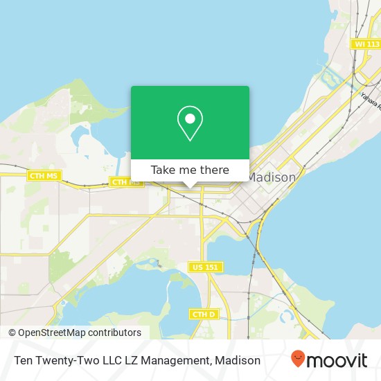 Mapa de Ten Twenty-Two LLC LZ Management