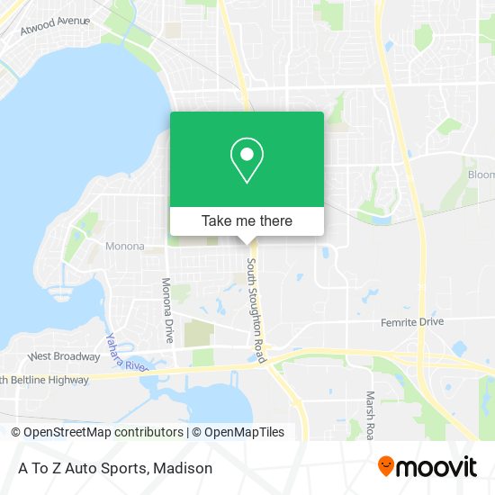 Mapa de A To Z Auto Sports