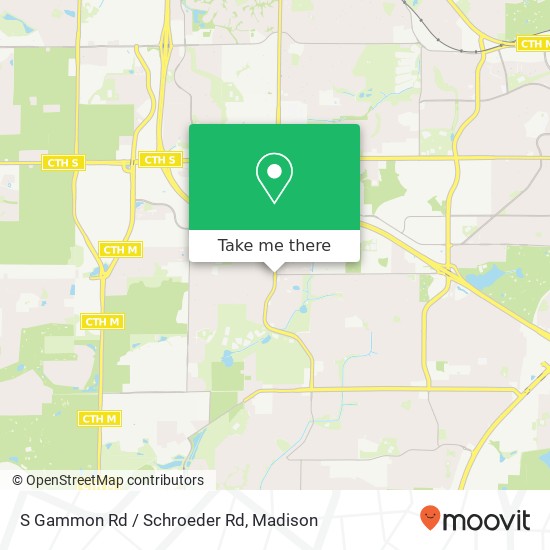 S Gammon Rd / Schroeder Rd map