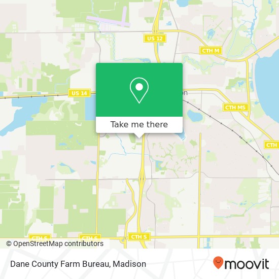 Dane County Farm Bureau map