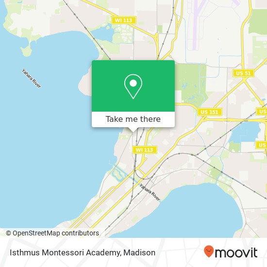 Isthmus Montessori Academy map