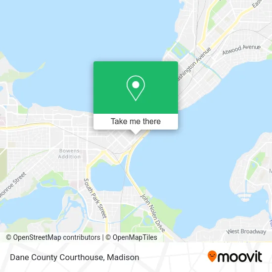 Mapa de Dane County Courthouse