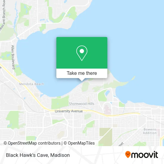 Black Hawk's Cave map