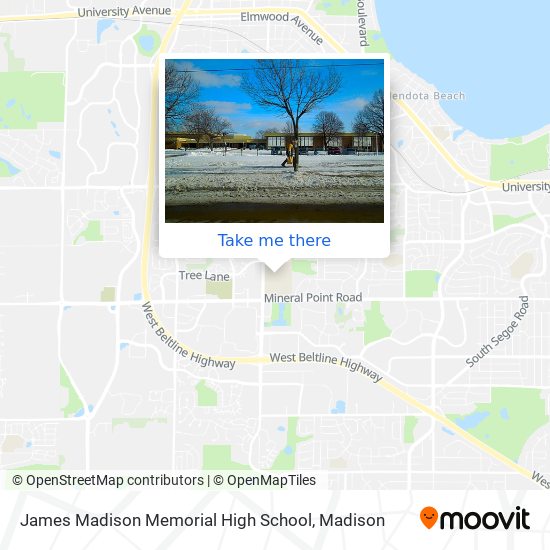 James Madison Memorial High School map