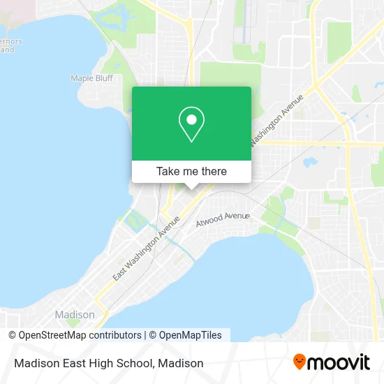 Madison East High School map