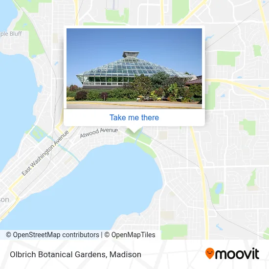 Olbrich Botanical Gardens map